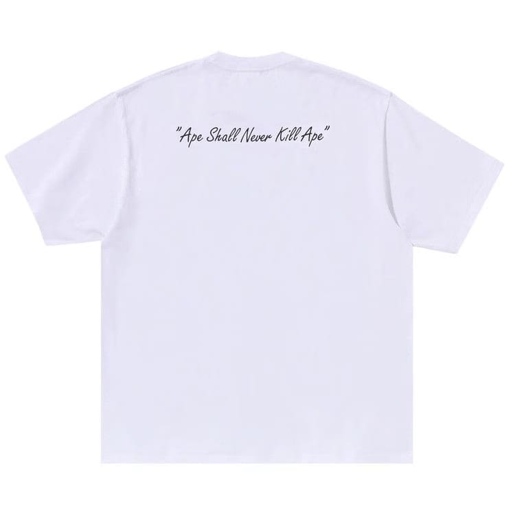 BAPE Pixel Comic Ape Head Relaxed Fit T-Shirt White