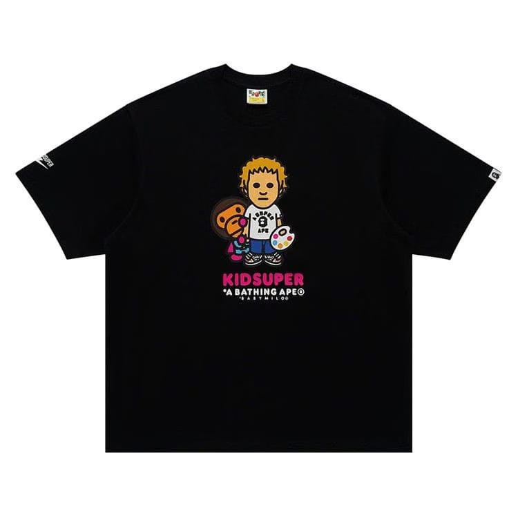 BAPE x KidSuper Milo T-Shirt Black