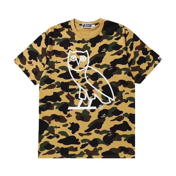 BAPE x OVO 1st Camo T-Shirt Yellow