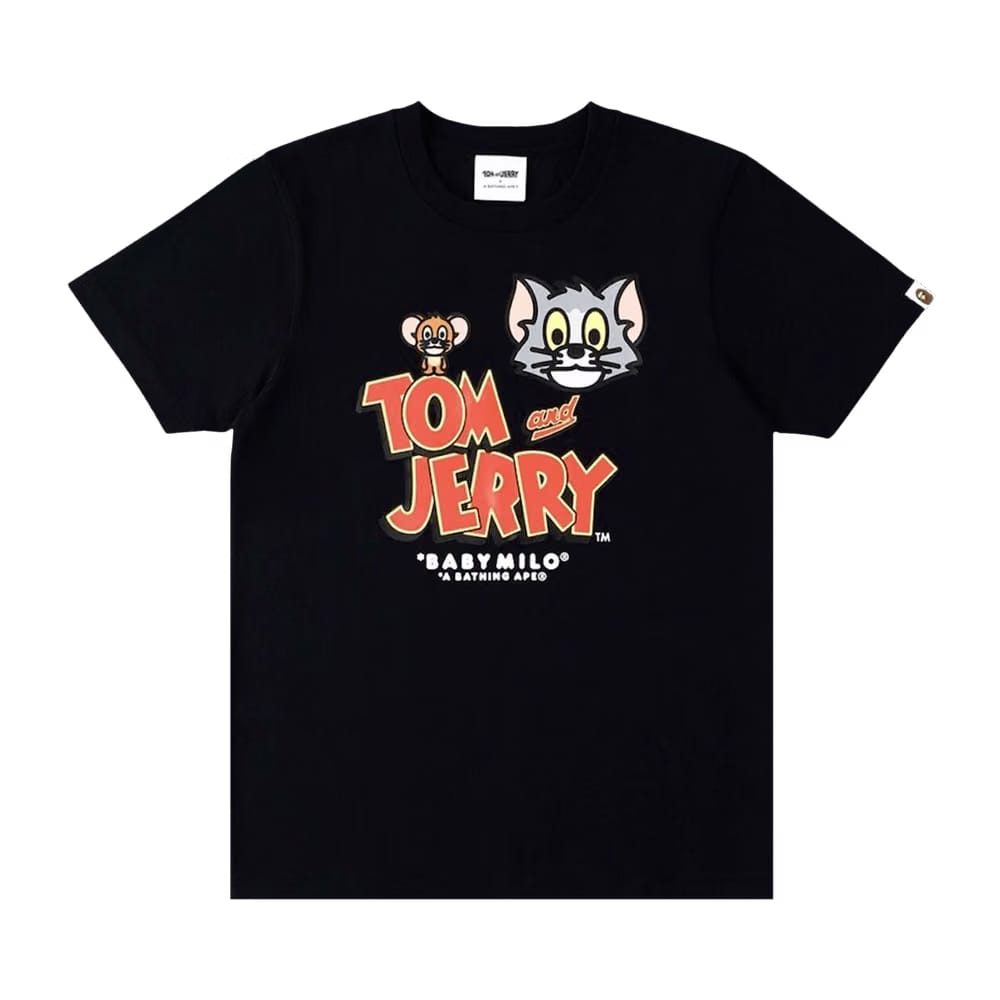 BAPE x Tom & Jerry Baby Milo 1 T-Shirt Black