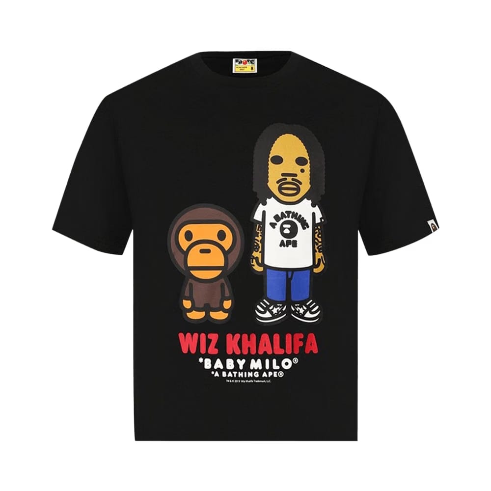 BAPE Baby Milo x Wiz Khalifa T-Shirt Black