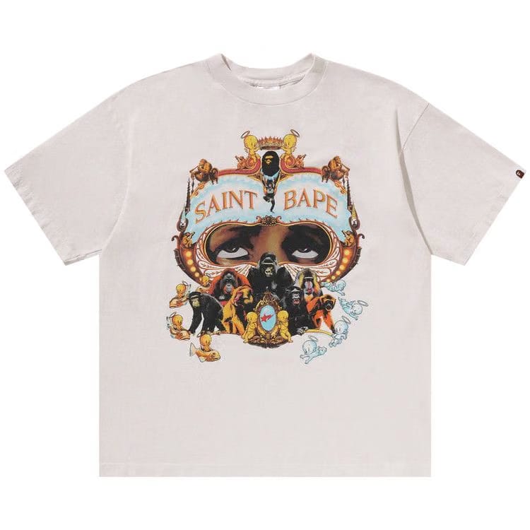 BAPE x SAINT Mxxxxxx Generation T-Shirt White