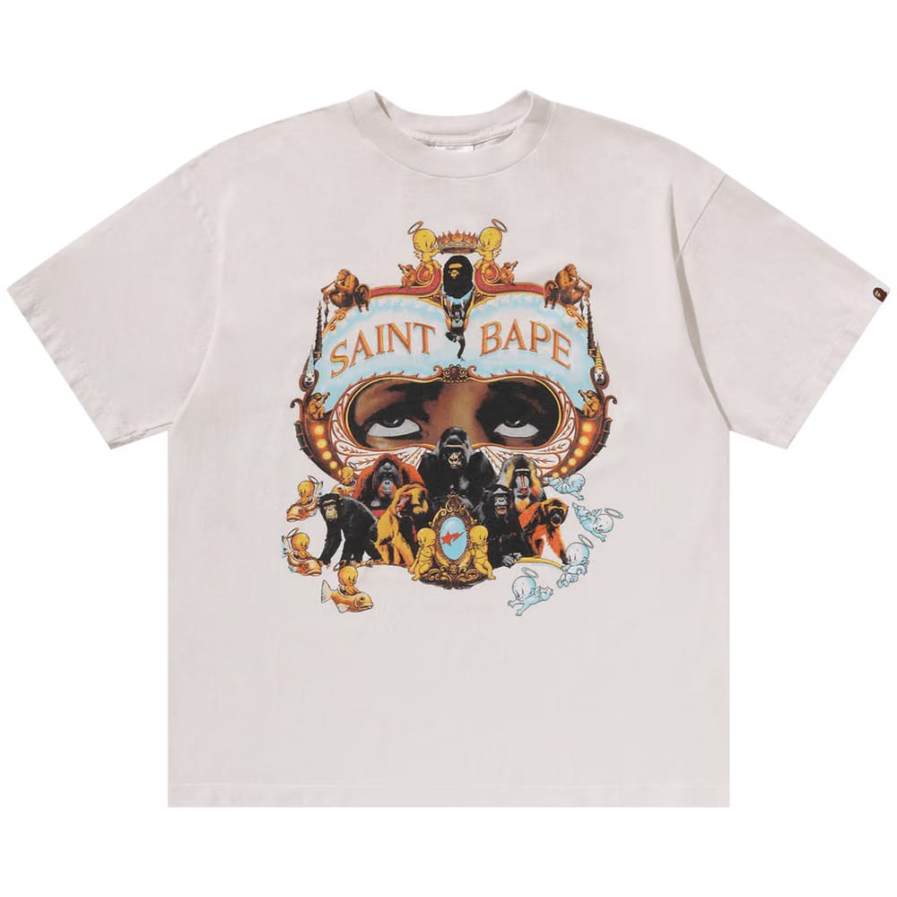 BAPE x SAINT Mxxxxxx Generation T-Shirt White