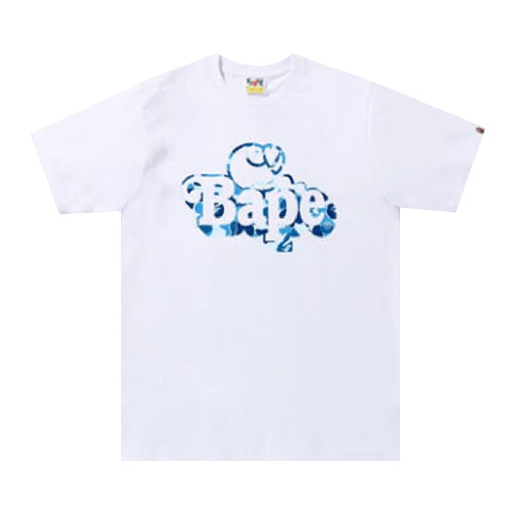 BAPE ABC Camo Milo On T-Shirt White/Blue