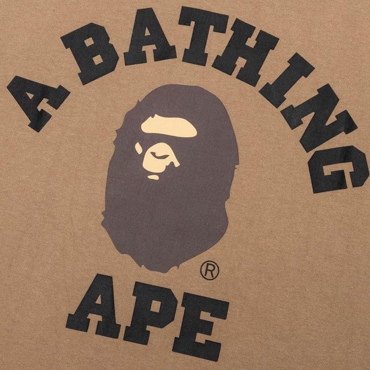 BAPE College T-Shirt Beige