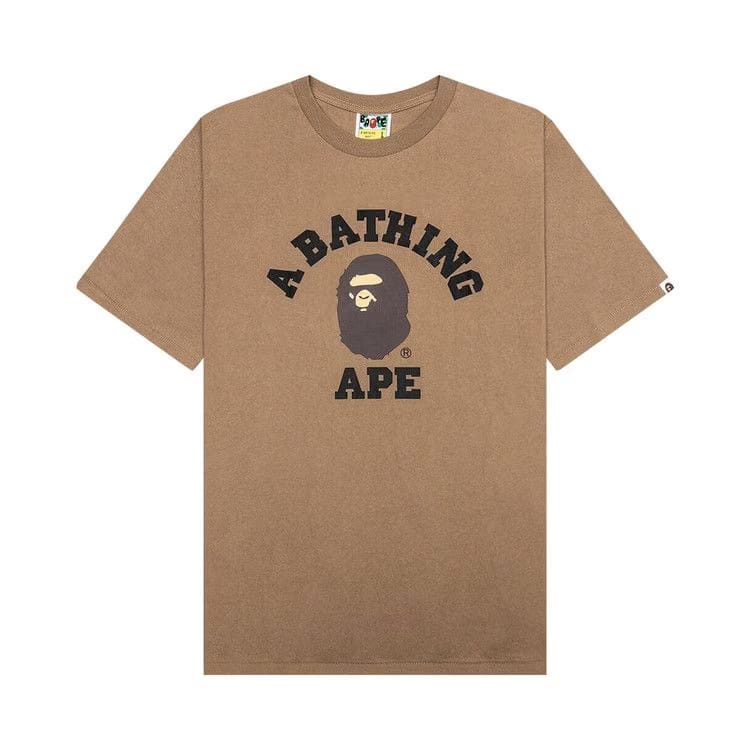 BAPE College T-Shirt Beige