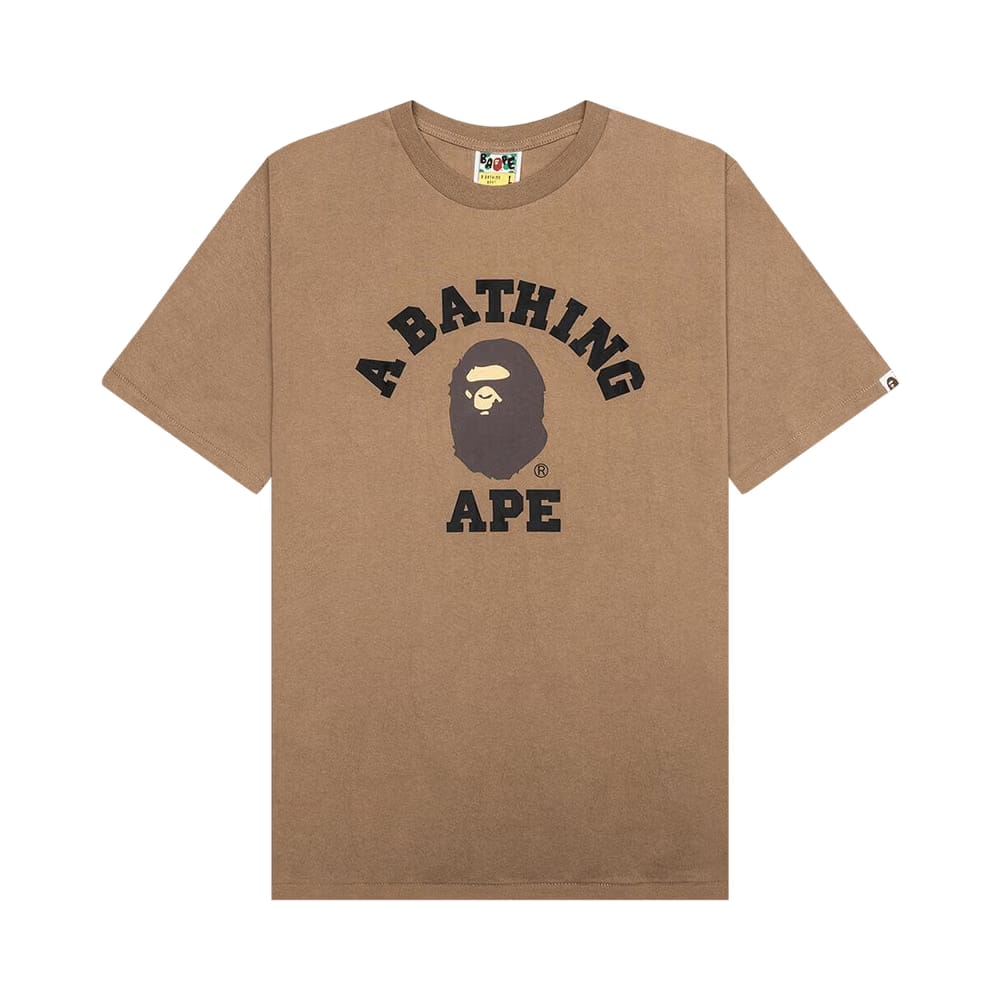 BAPE College T-Shirt Beige
