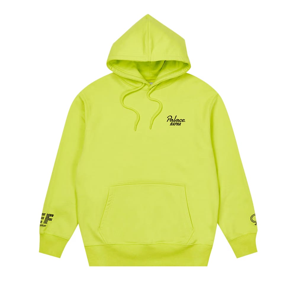 Palace x Rapha EF Education First Hoodie Neon Yellow