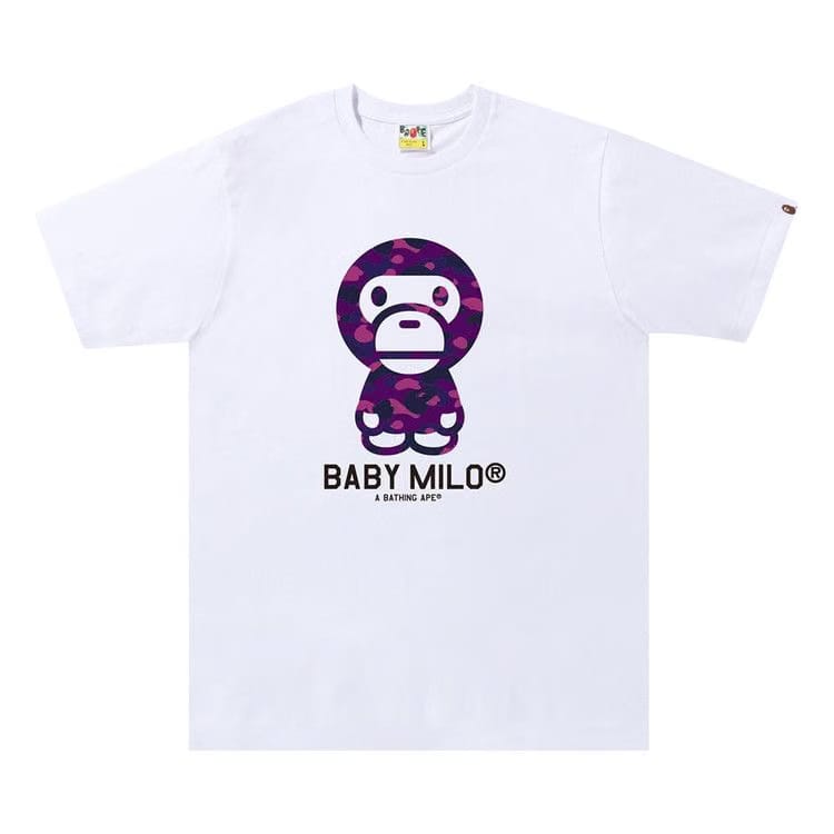 BAPE Color Camo Baby Milo T-Shirt White/Purple