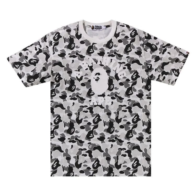 BAPE ABC Camo College T-Shirt Grey