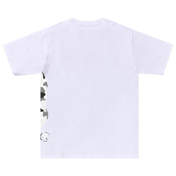 BAPE ABC Camo Side Big Ape Head T-Shirt White/Grey