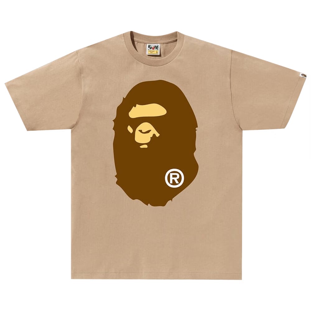 BAPE Big Ape Head T-Shirt Beige