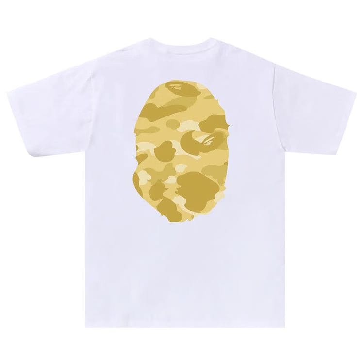 BAPE Color Camo Big Ape Head T-Shirt White/Yellow