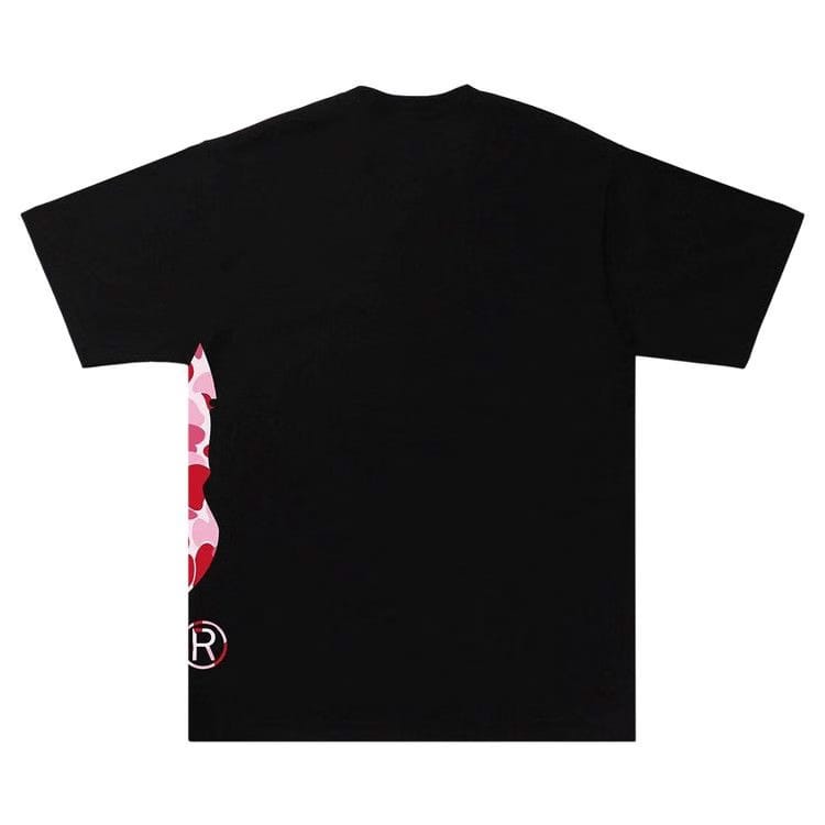 BAPE ABC Camo Side Big Ape Head T-Shirt Black/Pink