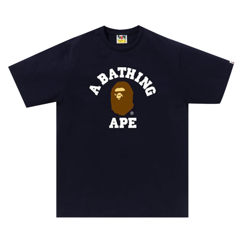 BAPE College T-Shirt Navy