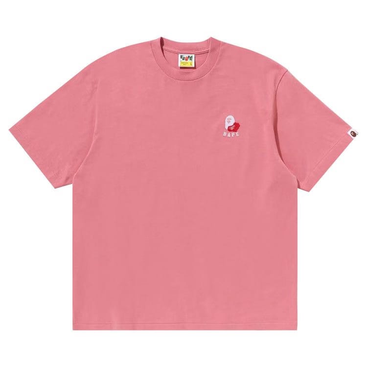 BAPE Ape Head 2 Point Relaxed Fit T-Shirt Pink