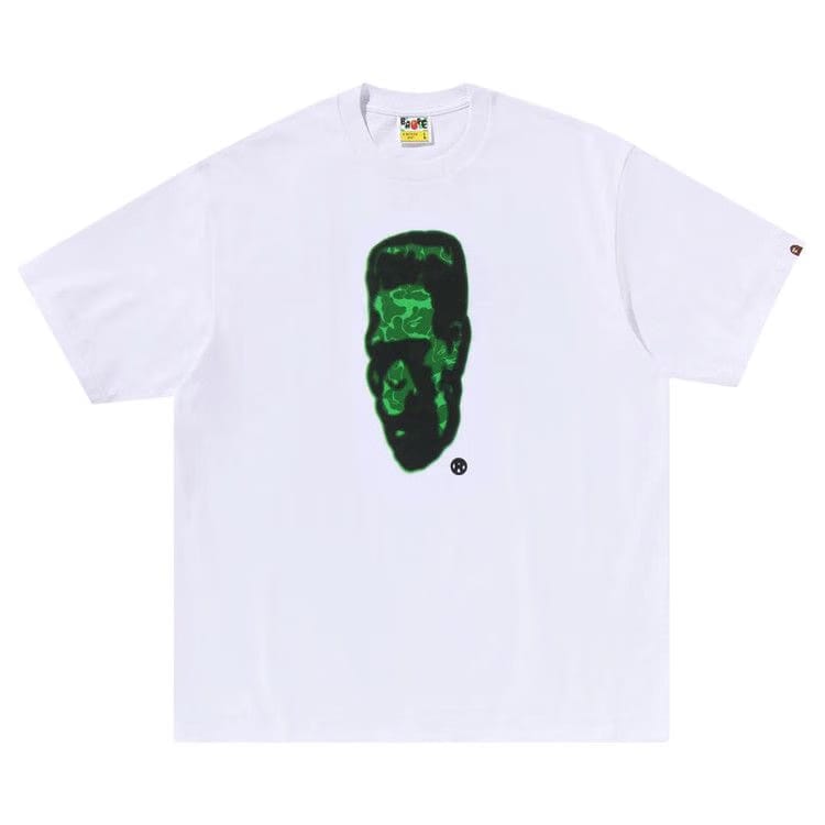 BAPE Spray Frankenstein Relaxed Fit T-Shirt White