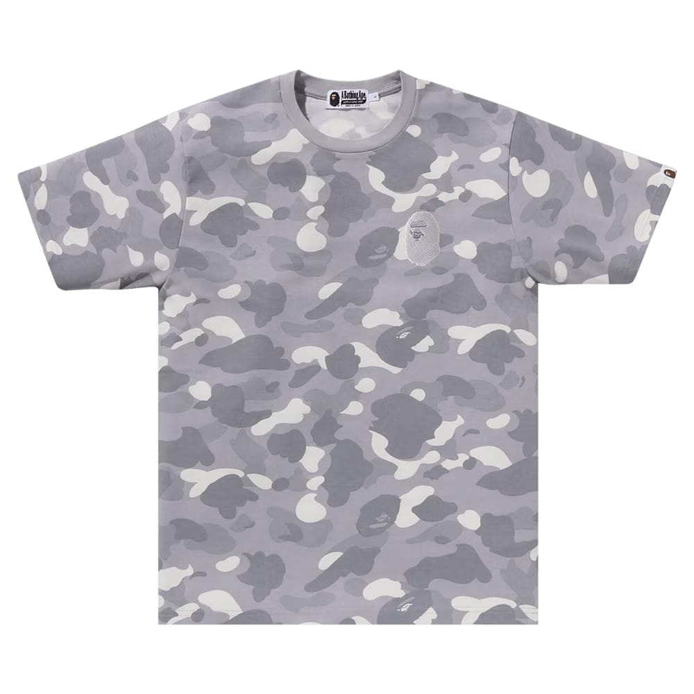 BAPE City Camo Large Ape Head T-Shirt Grey