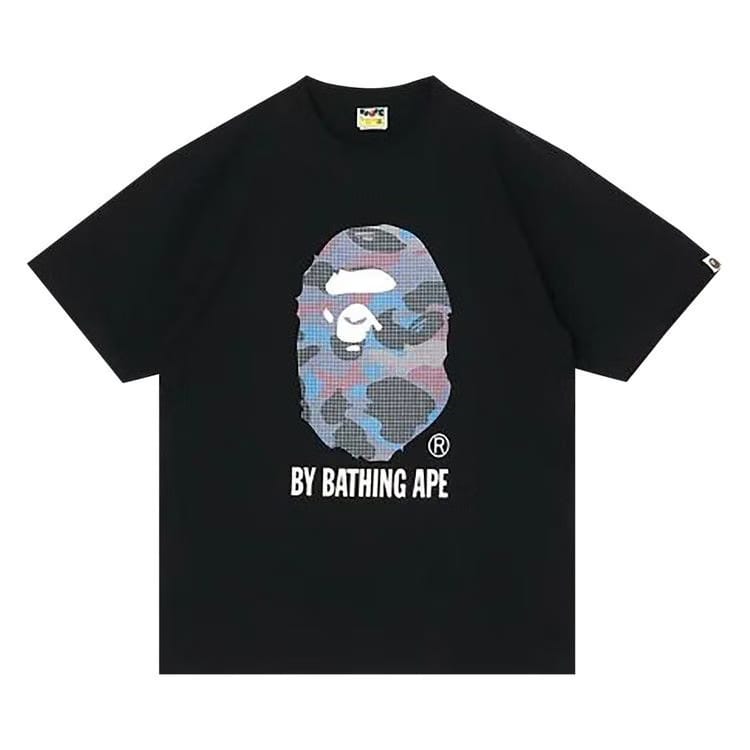 BAPE Grid Camo By Bathing Ape T-Shirt Black/Purple