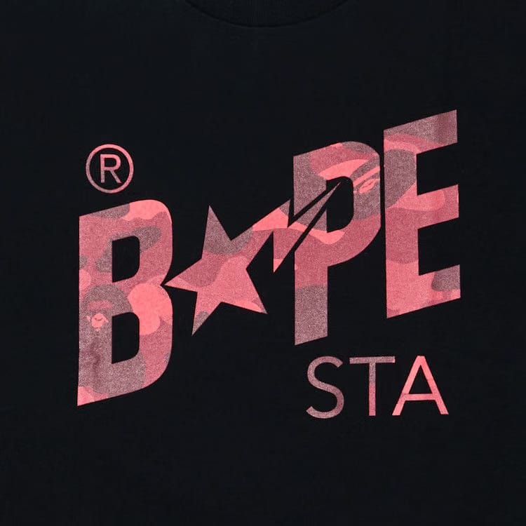 BAPE Color Camo Bape Sta Logo T-Shirt Black