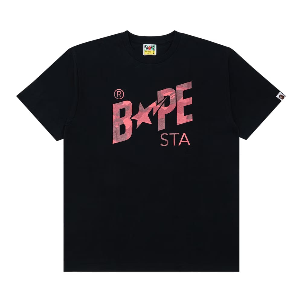 BAPE Color Camo Bape Sta Logo T-Shirt Black