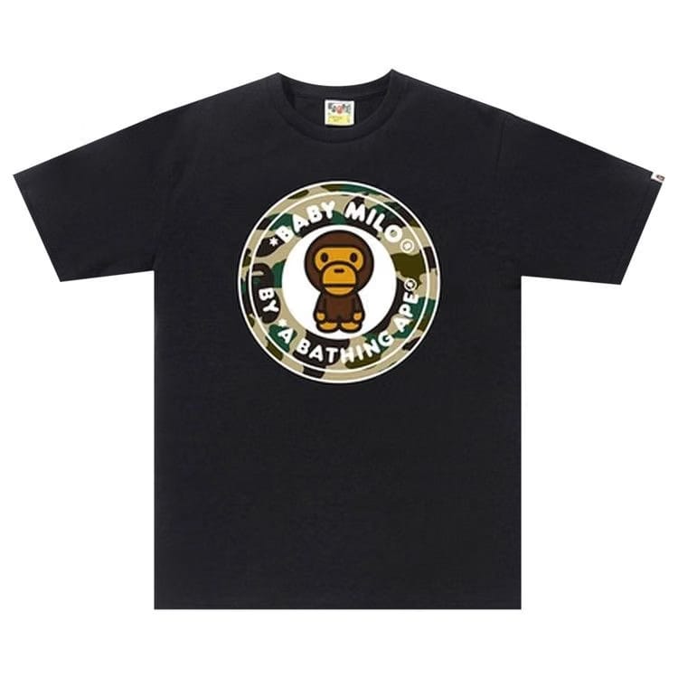 BAPE 1st Camo Milo Busy Works T-Shirt Black/Yellow