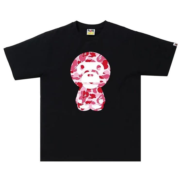BAPE ABC Camo Big Baby Milo T-Shirt Black/Pink
