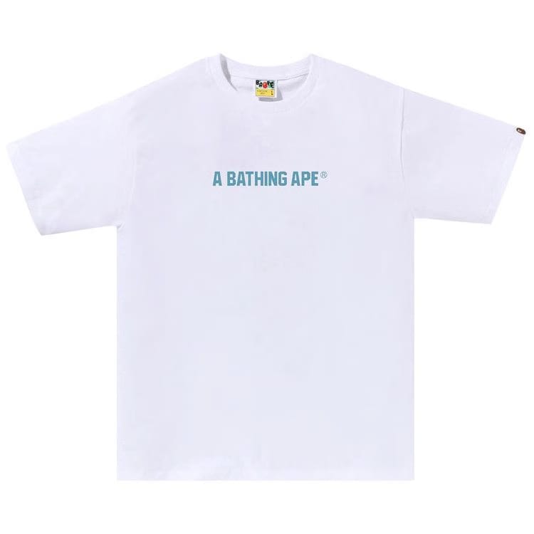 BAPE Honeycomb Camo Busy Works T-Shirt White/Blue