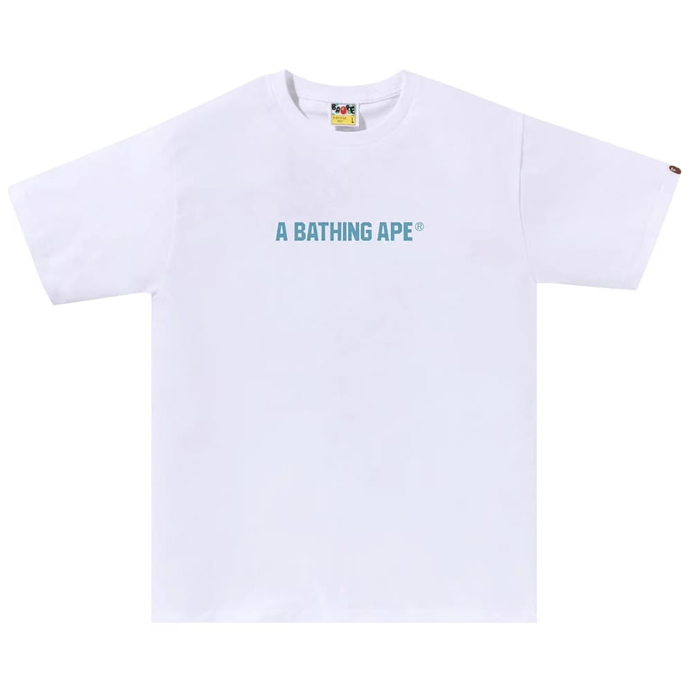 BAPE Honeycomb Camo Busy Works T-Shirt White/Blue