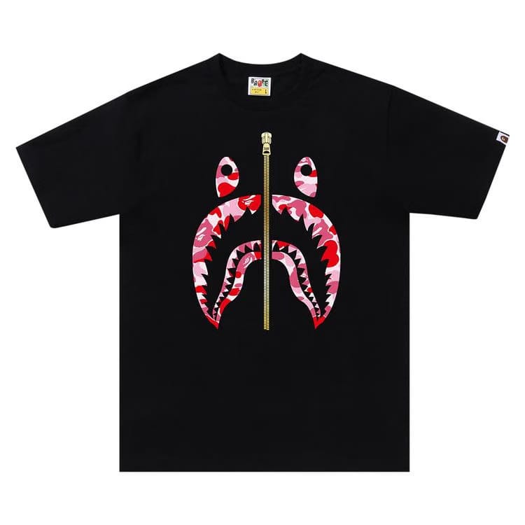 BAPE ABC Camo Shark T-Shirt Black/Pink