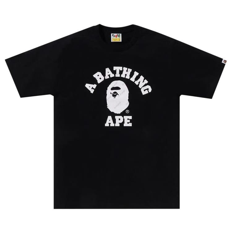 BAPE Hexagram College T-Shirt Black