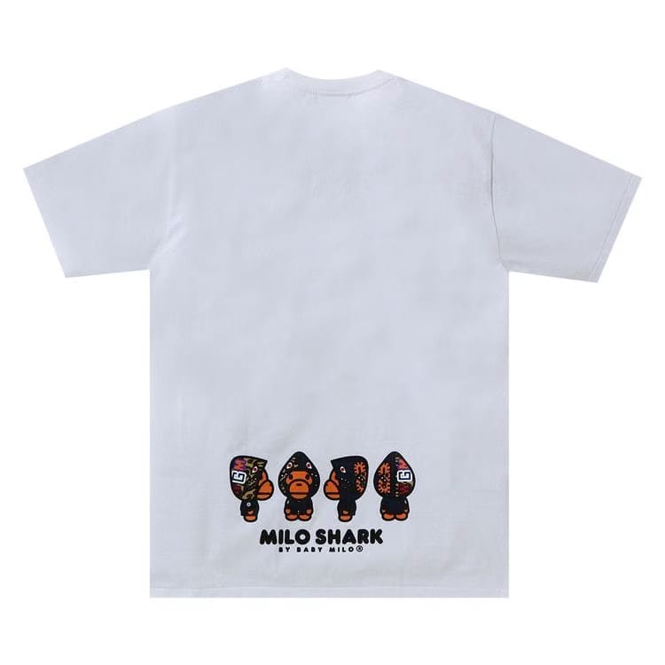 BAPE Milo Shark T-Shirt White/Navy