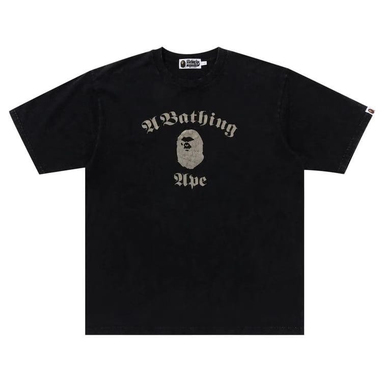 BAPE A Bathing Ape Overdye Relaxed Fit T-Shirt Black