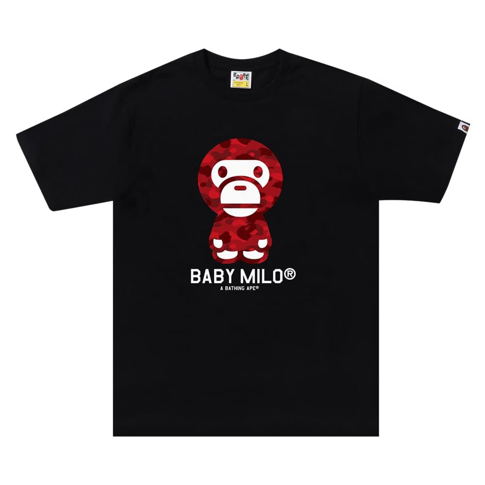 BAPE Color Camo Baby Milo T-Shirt Black/Red