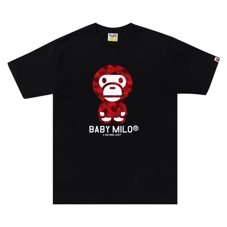 BAPE Color Camo Baby Milo T-Shirt Black/Red