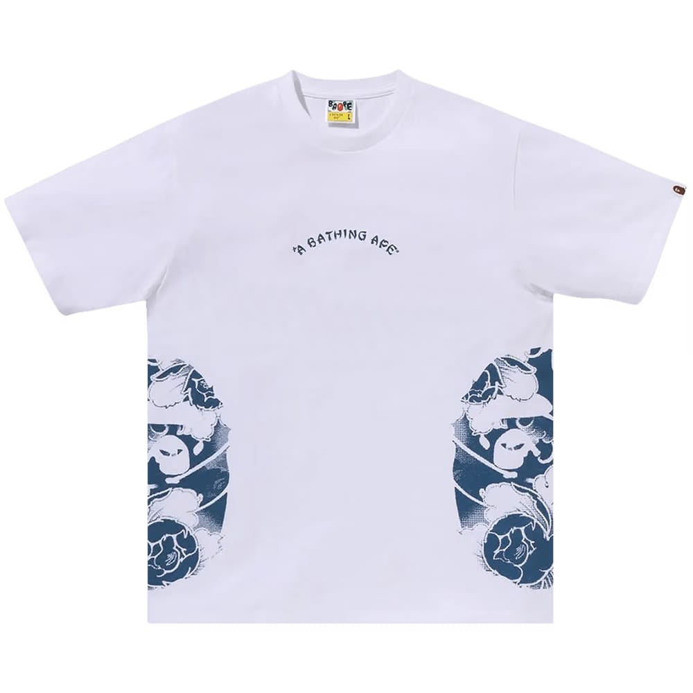 BAPE Japanese Tattoo Side Big Ape Head T-Shirt White