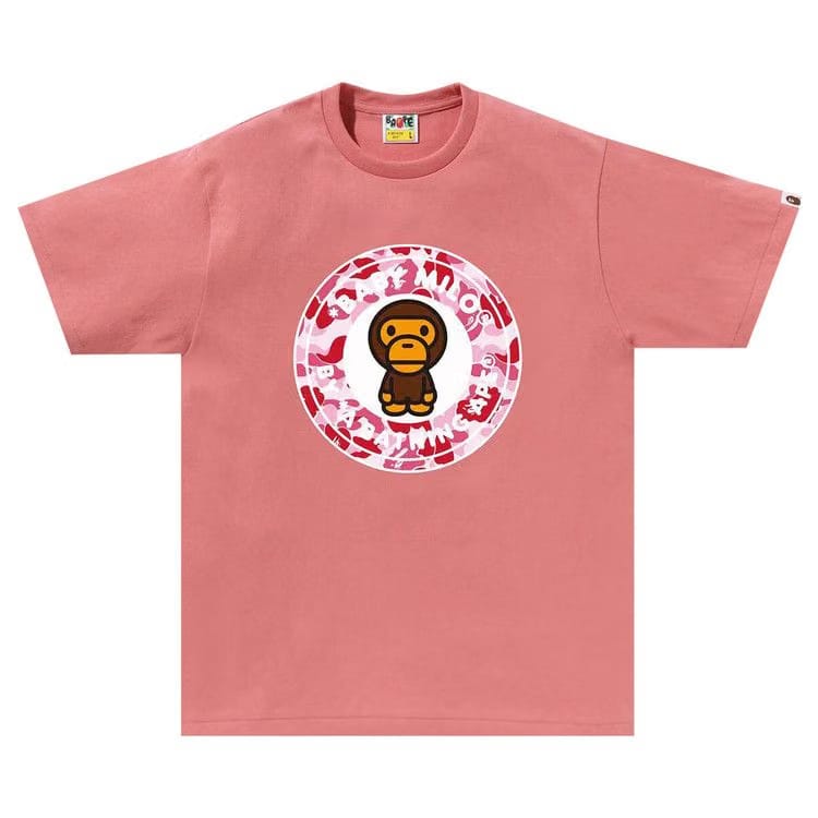 BAPE ABC Camo Milo Busy Works T-Shirt Pink/Pink
