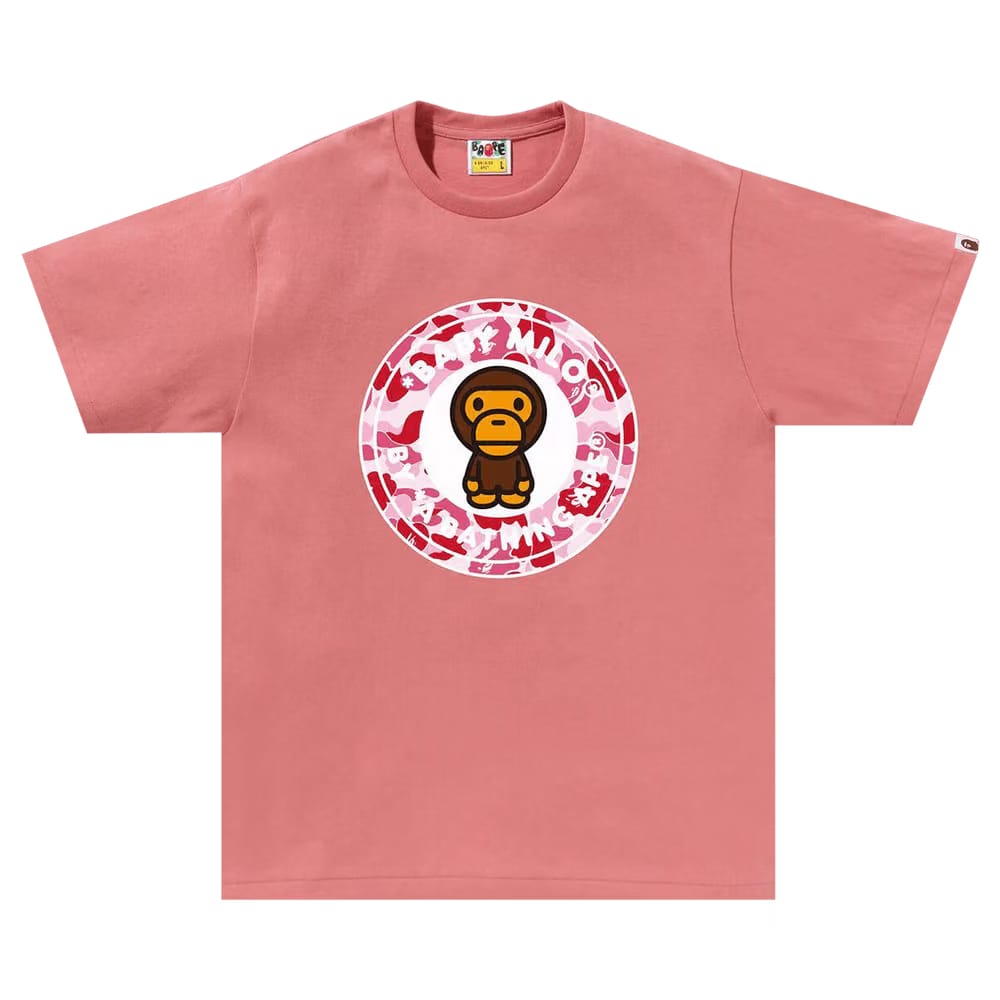 BAPE ABC Camo Milo Busy Works T-Shirt Pink/Pink