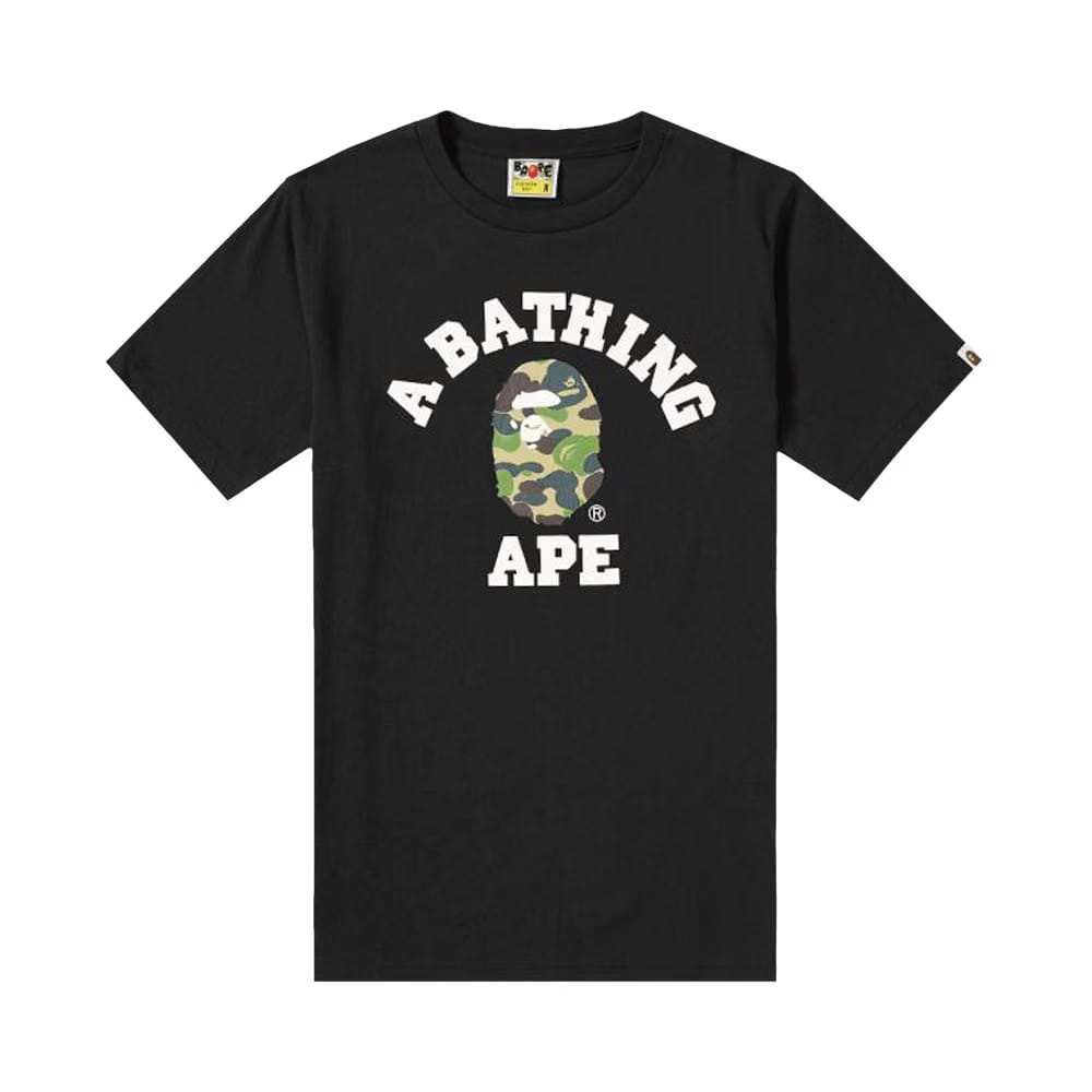 BAPE ABC Camo College T-Shirt Black/Green