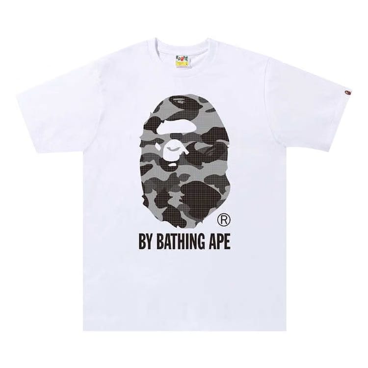 BAPE Grid Camo By A Bathing Ape T-Shirt White/Black