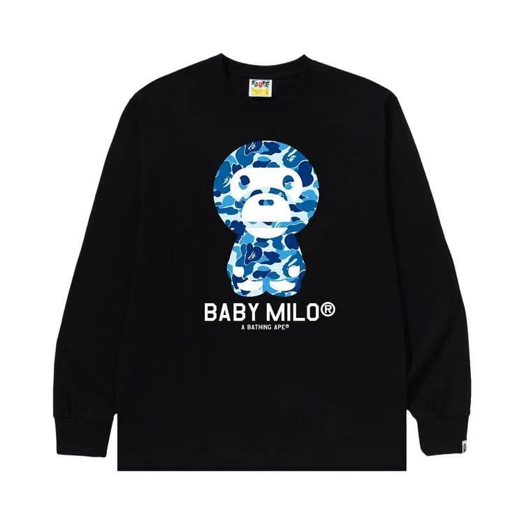 BAPE ABC Camo Baby Milo Long-Sleeve T-Shirt Black/Blue