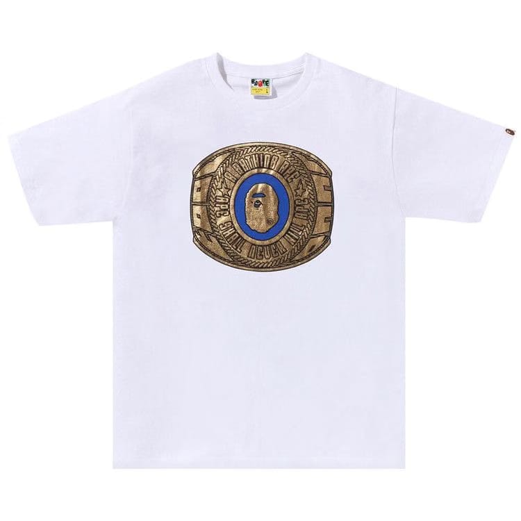 BAPE Foil Bape College Ring T-Shirt White