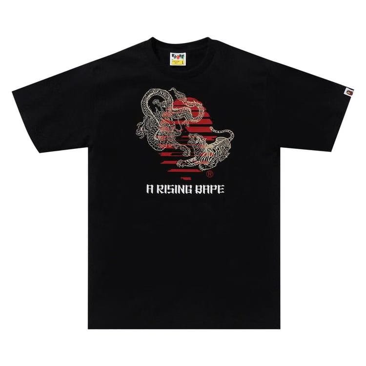 BAPE Tiger And Dragon Ape Head T-Shirt Black