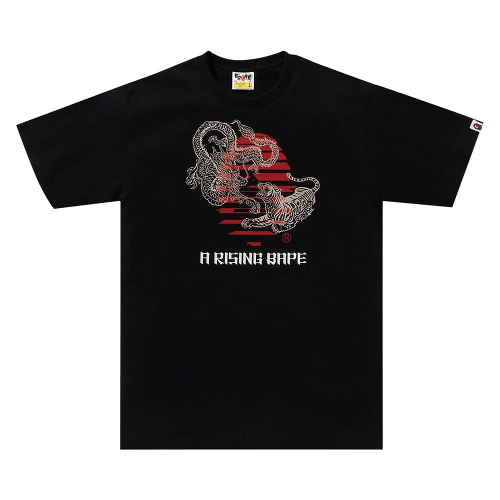 BAPE Tiger And Dragon Ape Head T-Shirt Black