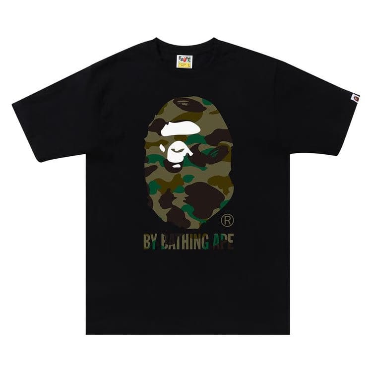 BAPE 1st Camo Side Big Ape Head T-Shirt Black/Green