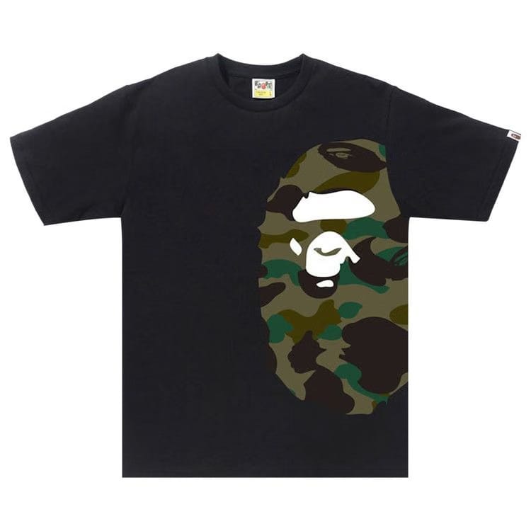 BAPE 1st Camo Side Big Ape Head T-Shirt Black/Green