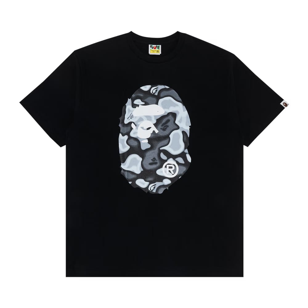 BAPE Liquid Camo Big Ape Head T-Shirt Black