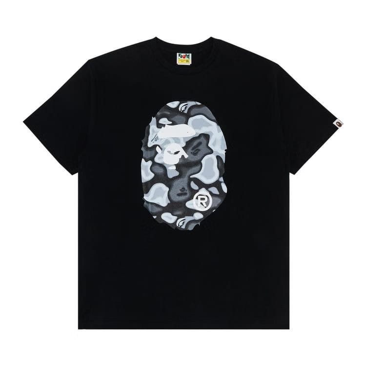 BAPE Liquid Camo Big Ape Head T-Shirt Black