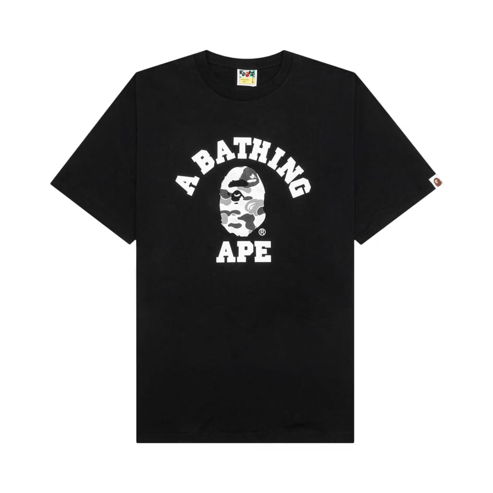 BAPE ABC Camo College T-Shirt Black/Grey