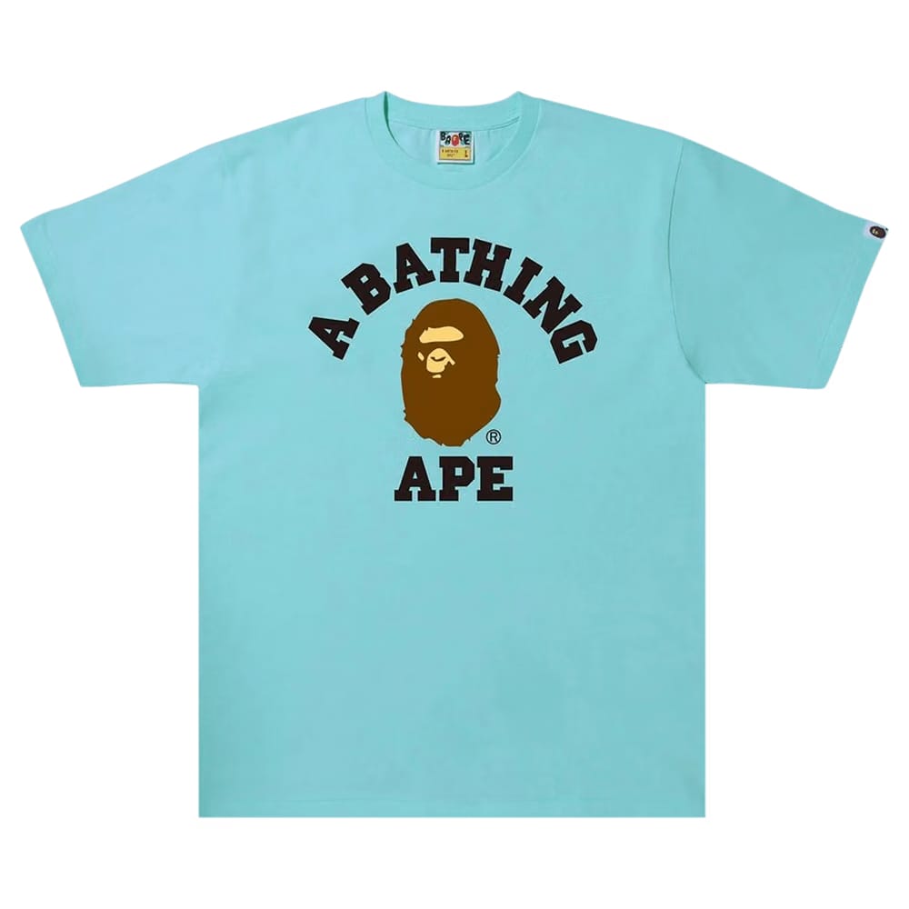 BAPE College T-Shirt Blue/Sax